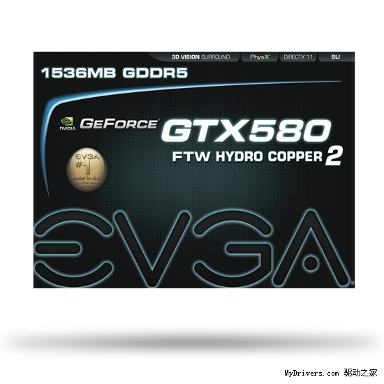 EVGA首发水冷版GeForce GTX 580