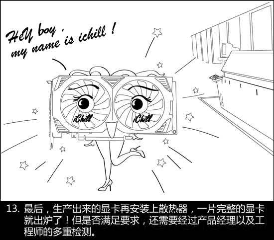 手绘Q版漫画：显卡诞生记